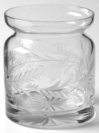 188 (Sterling, Hollowware) Crystal Jam Jar No Silver Lid