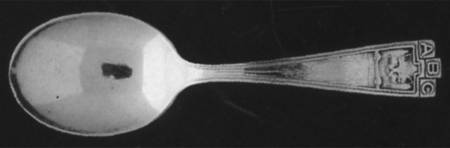 ABC-Kitty (Sterling) Straight Handle Baby Spoon