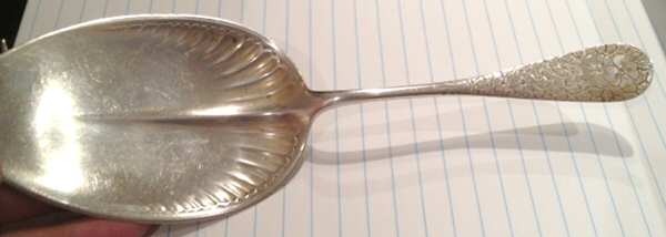 WDS55 (Sterling) Large Solid Pie Knife