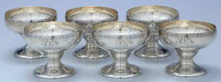 9321 (Sterling, Hollowware) Champagne/Sherbet - Set of 6