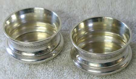 185 (Sterling, Hollowware) (Set of 2) Individual Open Salt
