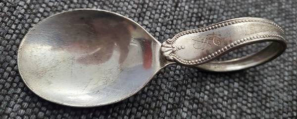 WSC81 (Sterling) Curved Handle Baby Spoon