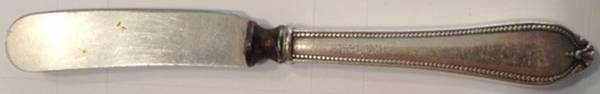 WSC81 (Sterling) Butter Spreader Hollow Hdl-Paddle/Stainless Blade