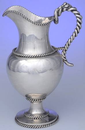 WGO10 (Coin, Hollowware) Footed Ewer/Pitcher