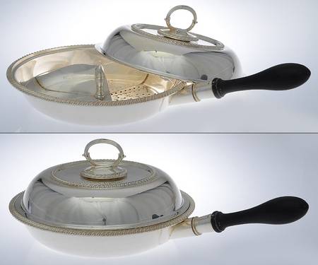 Silverplate Hollowware 3 Part Round Divided Vegetable with Lid