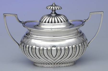 Ornate Georgian (Silverplate, Hollowware) Sugar Bowl & Lid