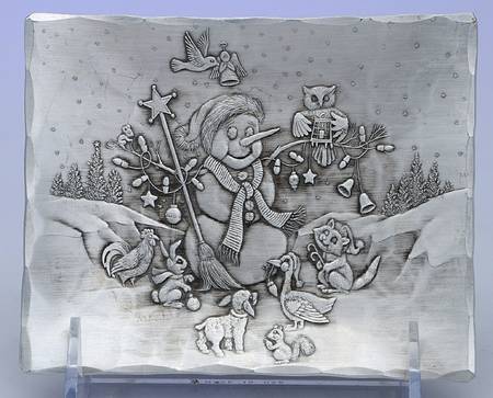 Aluminum Hollowware 5" Square Tray