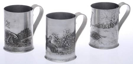Aluminum Hollowware Tankard - Set of 3