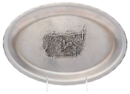 Aluminum Hollowware 12" Oval Serving Platter