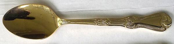WAS242 (Gold Electroplate) Place/Oval Soup Spoon