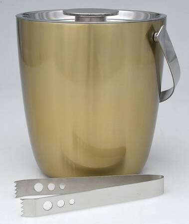 Vintage Vim & Vigor Ice Bucket with Lid & Tongs