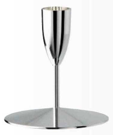 Arris  (Silverplate, Copper, Hollowware) 3" Candlestick