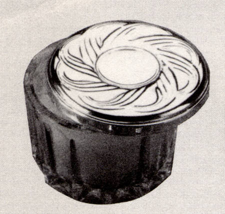 Caribbean (Sterling, Hollowware) Powder Jar, Crystal Bowl and Sterling Lid