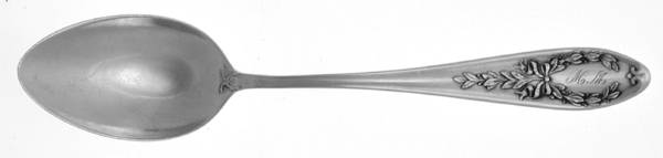 WTS72 (Sterling) Monogram Five O'Clock Teaspoon