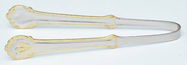 Gold Napoleon Bee (Stainless) Large Ice Serving Tongs by Wallace Silver