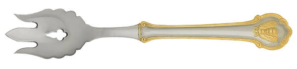 Gold Napoleon Bee (Stainless) Vegetable Serving Fork Solid  HC