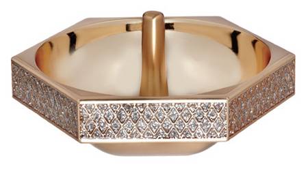 Lismore Diamond (Gold Electroplate, Hollowware) Ring Holder
