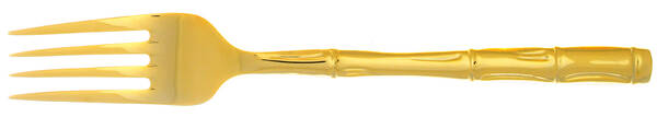 Gold Bamboo (Gold Electroplate) Individual Salad Fork
