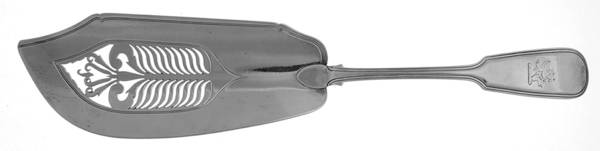 WSKWSK1 (Sterling) Large Solid Pierced Fish Knife by Wm & Samuel Knight