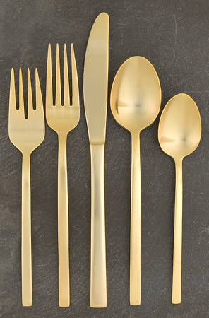 Gold (Gold Electroplate) 5 Piece Place Setting