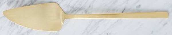 Gold (Gold Electroplate) Pie & Cake Server with Stainless Blade
