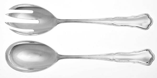 WKS1 (Sterling) (2 Pc) Solid Salad Set