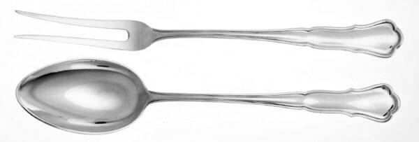 WKS1 (Sterling) Serving Solid, 2-Piece Chop Set