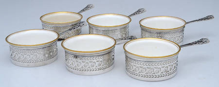 4584 (Sterling, Hollowware) (Set of 6) Ramekin with Lenox Liner