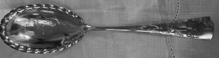 23-1 (Sterling) Bright Cut Berry/Casserole Spoon