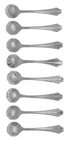 WSC83 (Sterling) Individual Salt Spoon - Set of 8
