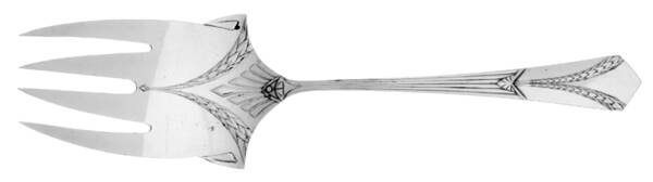 WMF219 (Silverplate) Large Solid Fish Serving Fork
