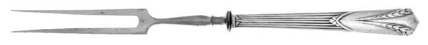 WMF219 (Silverplate) Small Solid Cold Meat Serving Fork
