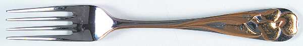 Adena (Stainless, Gold Accent) Individual Salad Fork