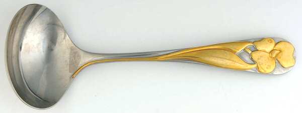 Adena (Stainless, Gold Accent) Solid Gravy Ladle