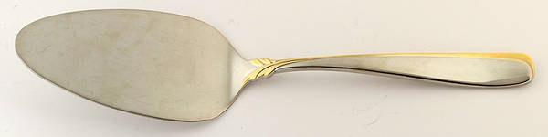 Affair-Gold (Stainless, Gold Accent) All Stainless Pie Server