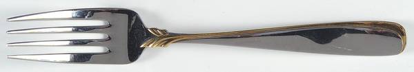Affair-Gold (Stainless, Gold Accent) Individual Salad Fork