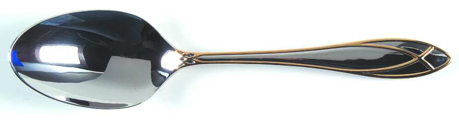 Alexandra (Stainless, Gold Accent) Tablespoon (Serving Spoon)