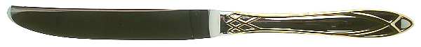 Alexandra (Stainless, Gold Accent) Modern Hollow Knife