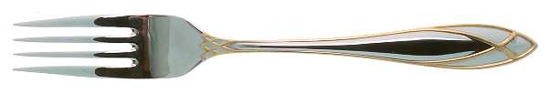 Alexandra (Stainless, Gold Accent) Fork