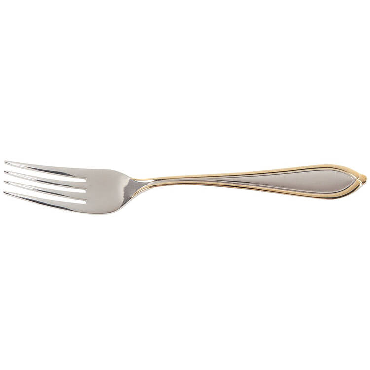 Ariana-Gold (Stainless, Gold Accent) Individual Salad Fork