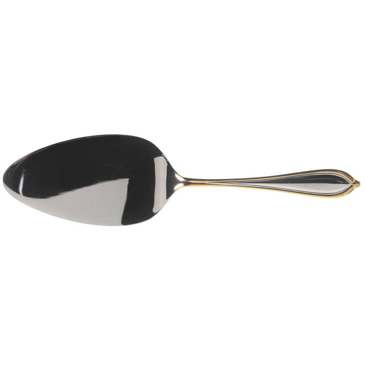 Ariana-Gold (Stainless, Gold Accent) Solid Pastry Server