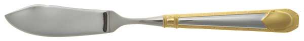 Axis-Gold (Stainless, Gold Accent) Flat Handle Master Butter Knife