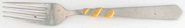 Balteus (Stainless, Gold Accent) Individual Salad Fork