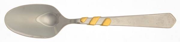 Balteus (Stainless, Gold Accent) Place/Oval Soup Spoon