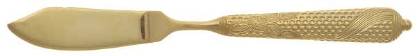 Byzantine (Gold Electroplate) Flat Handle Master Butter Knife