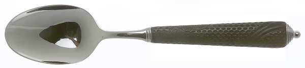 Byzantine (Stainless, Black Handle) Place/Oval Soup Spoon