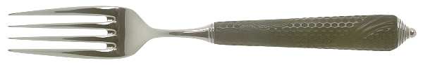 Byzantine (Stainless, Black Handle) Individual Salad Fork