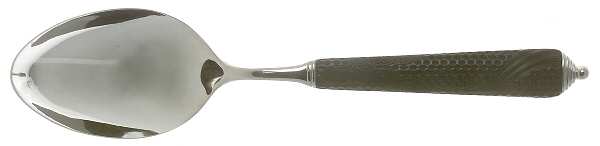 Byzantine (Stainless, Black Handle) Tablespoon (Serving Spoon)