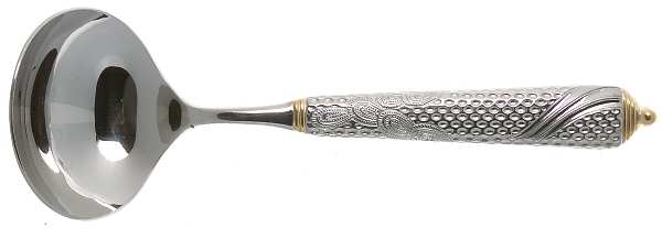 Byzantine (Stainless-Gold Accent) Solid Gravy Ladle