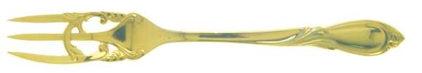 Cache-24k (Gold Electroplate) Individual Salad Fork